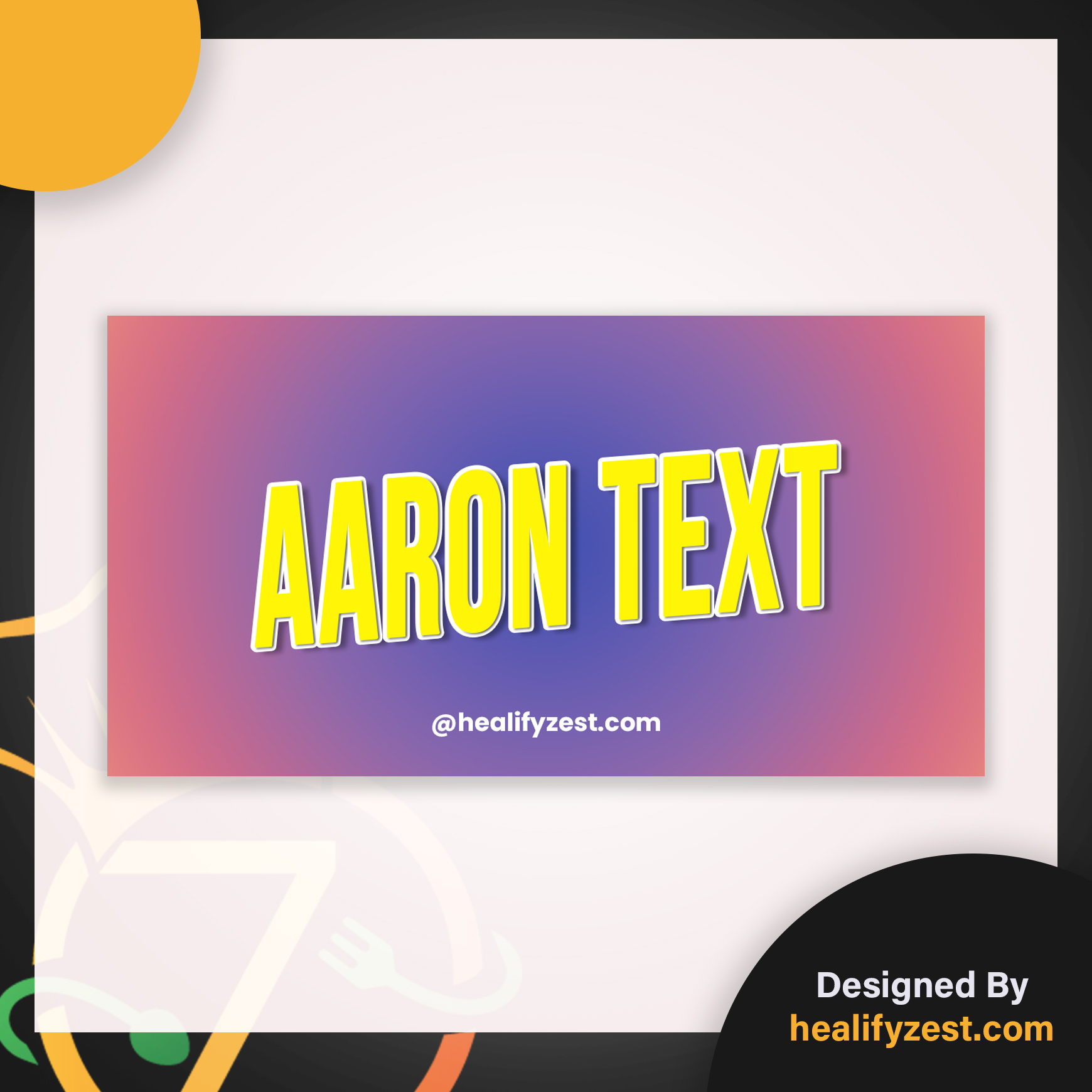 Aaron Text Effect