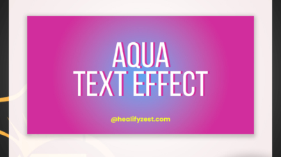 Aqua Text Effect