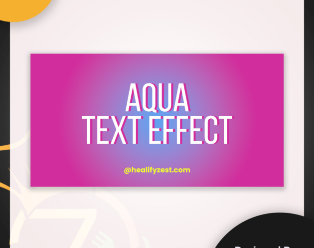 Aqua Text Effect