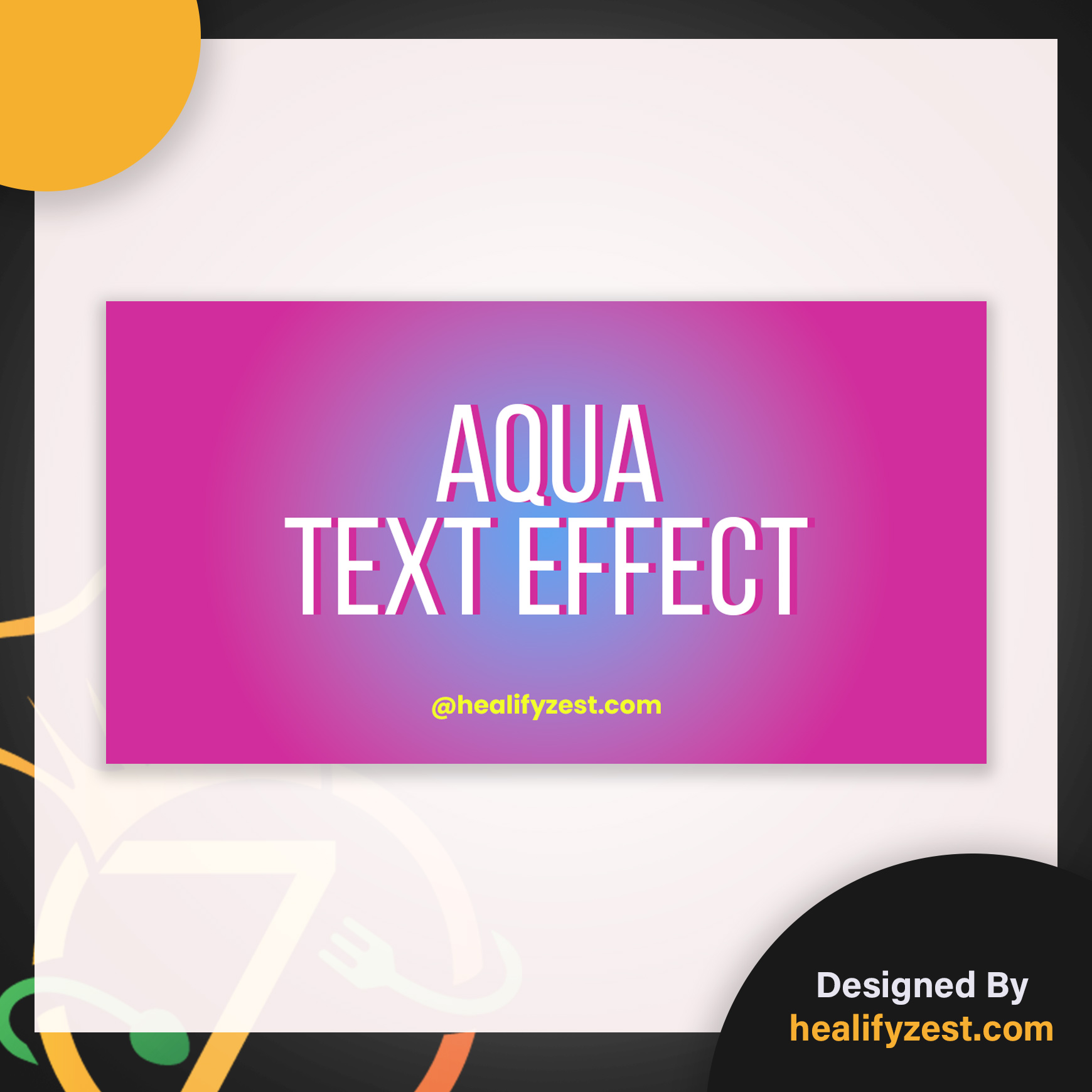 Aqua Text Effect