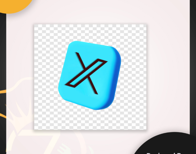 3D X Icon