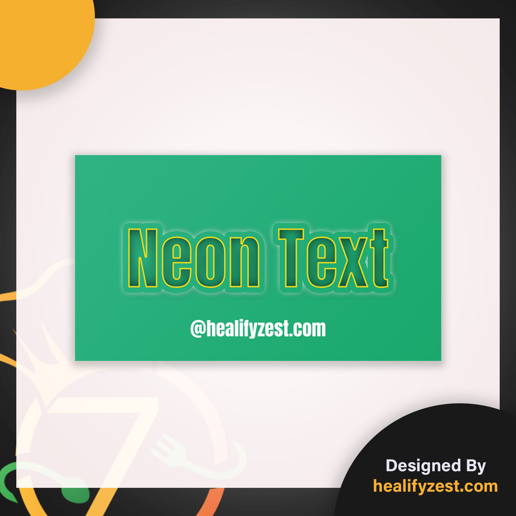 Neon Text Effect PSD